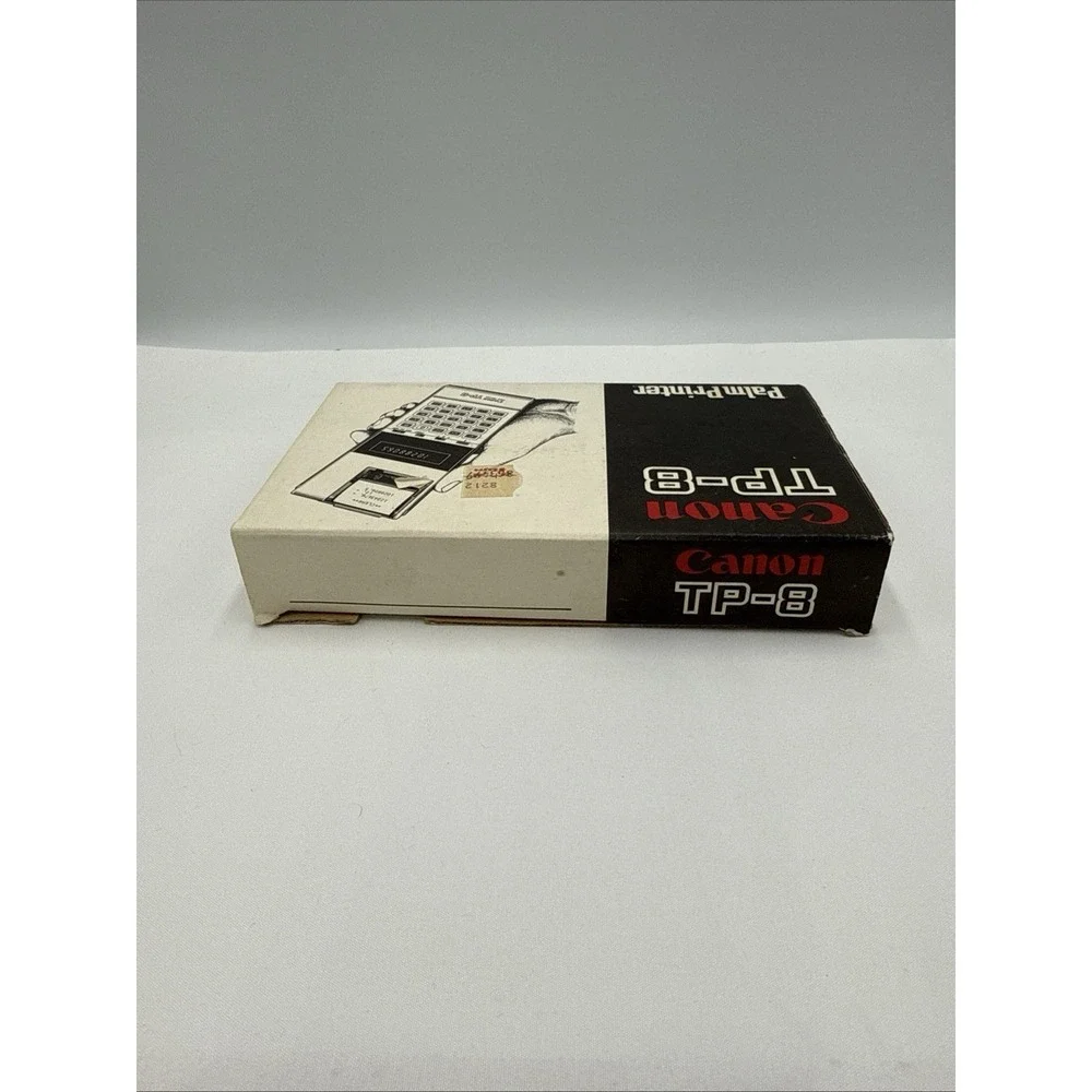 Vintage Canon TP-8 Pocket Printer Calculator Adding Machine Original Box, Works!